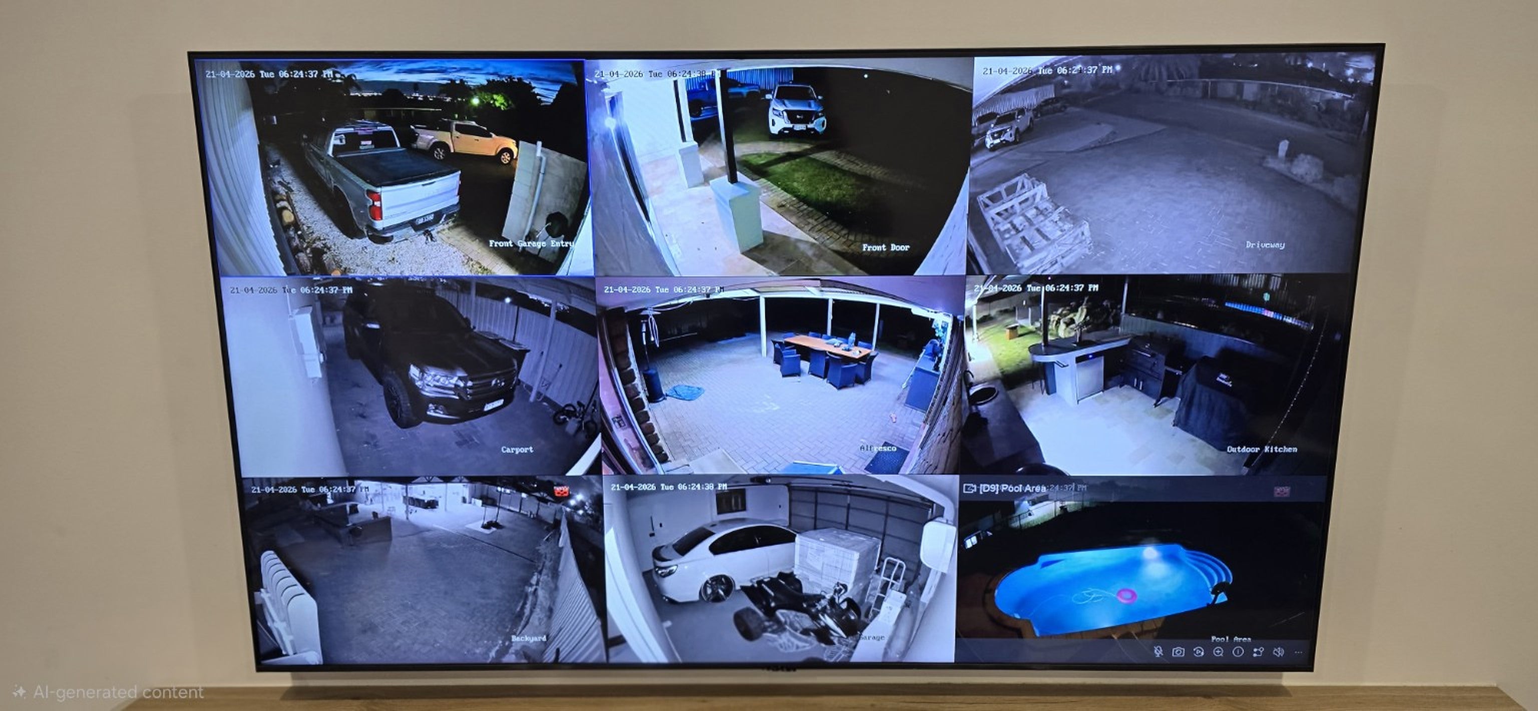 Flexx Security multi-camera CCTV installation